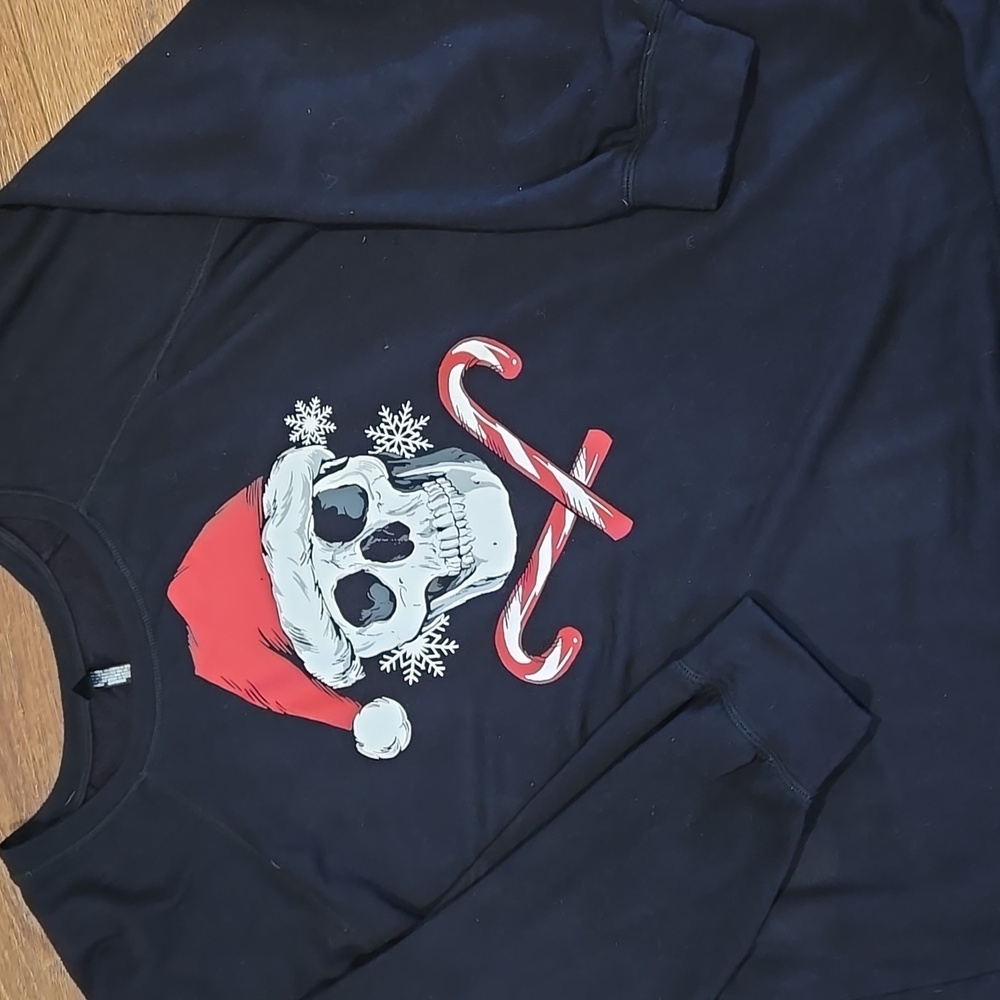 TORRID SLEEP SKELETON CANDY CANE TUNIC SUZE TORRID 2.  #7216